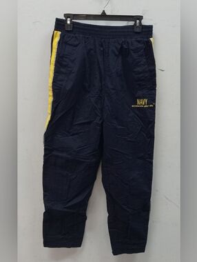 US Navy Blue and Yellow Track Pants